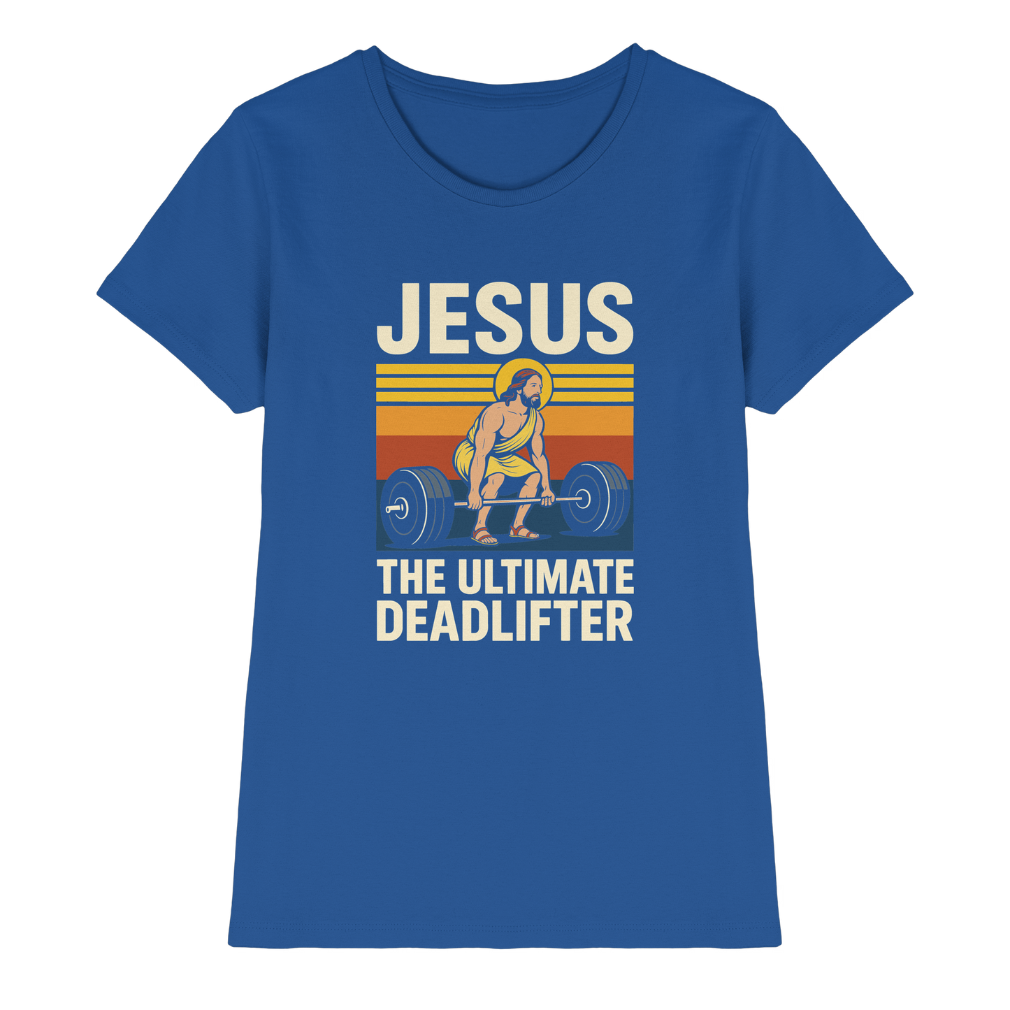 Jesus Deadlifter – Jesus the Ultimate Deadlifter | Christliches Fitness Design - Ladies Premium Shirt
