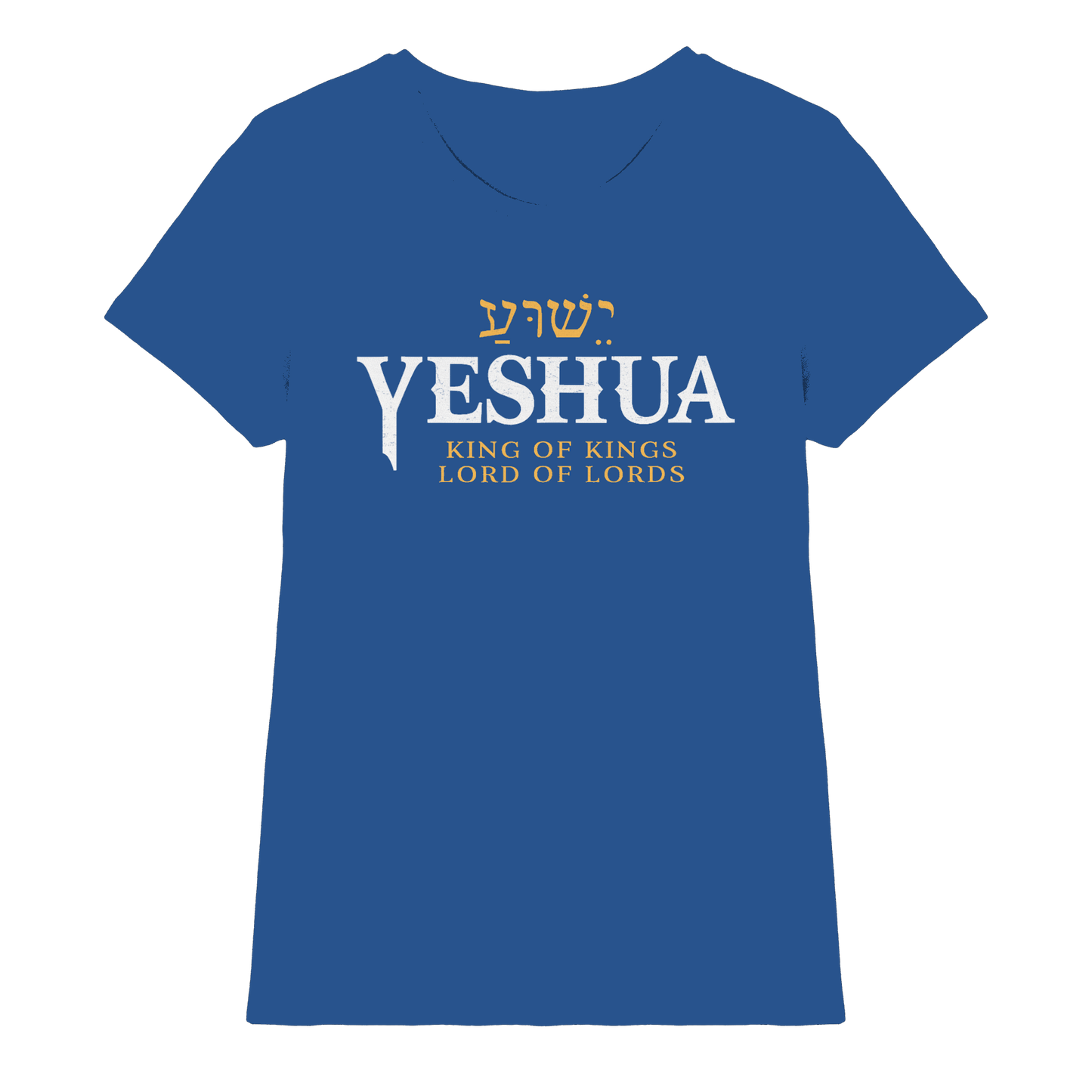 Yeshua – King of Kings, Lord of Lords | Christliches Design mit dem Namen Jesu - Ladies Premium Shirt