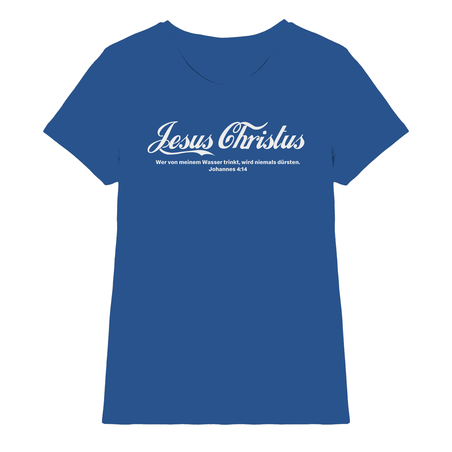 Jesus Christus – Johannes 4,14 | Christliches Statement Design „Lebendiges Wasser“ - Ladies Premium Shirt