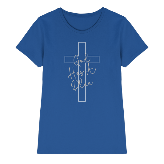 Jeremiah 29:11 – God Has a Plan | Christliches Design - Ladies Premium Shirt - GfoitMa - Royal Blue / XS