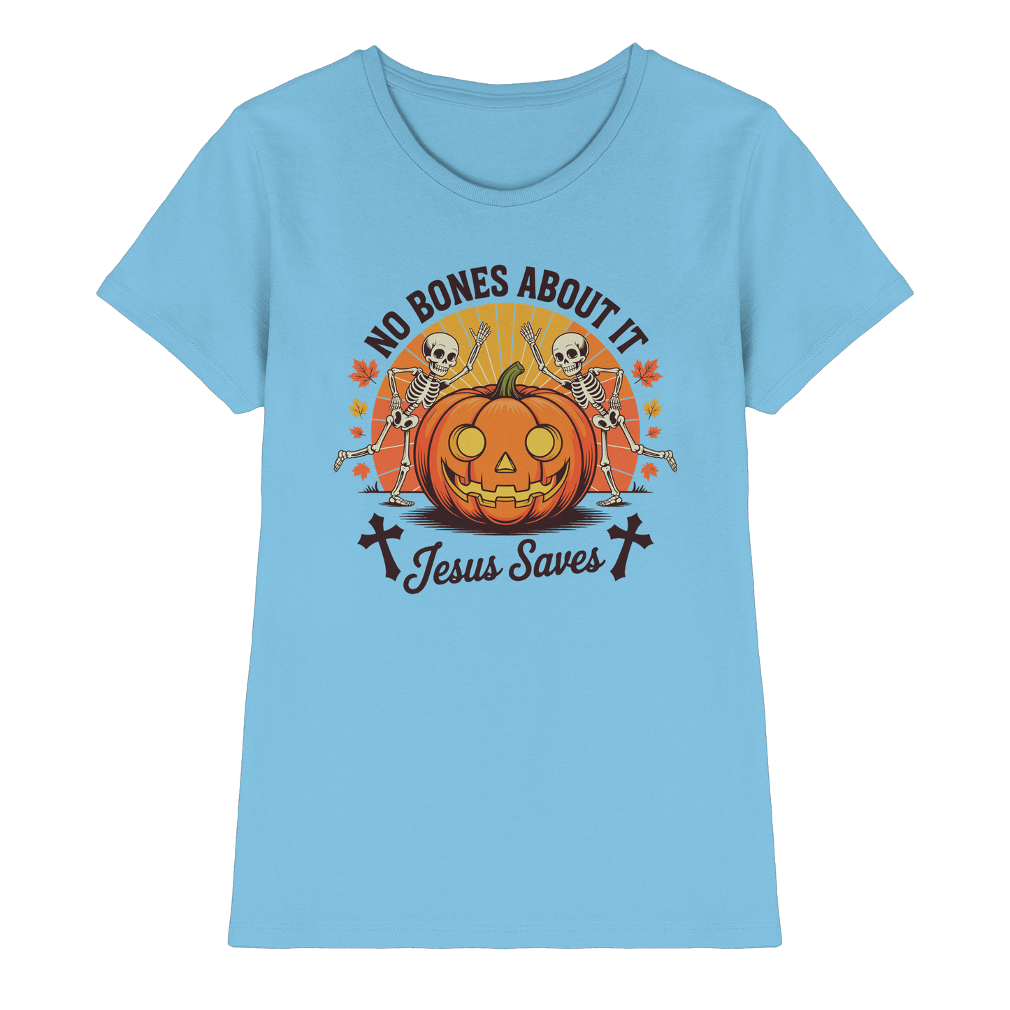 No Bones About It – Jesus Saves | Christliche Kleidung & Geschenke zu Halloween - Ladies Premium Shirt
