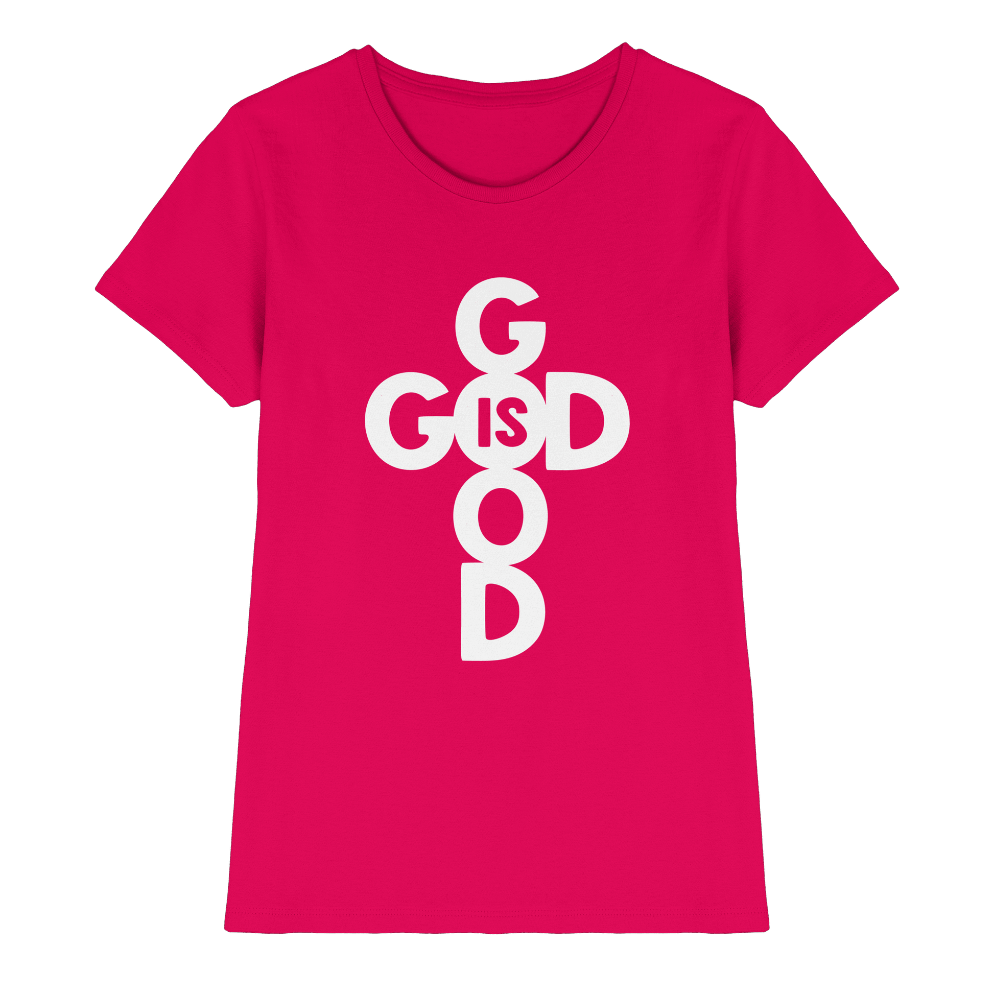God is Good | Christliche Kleidung & Geschenke im Kreuz-Design - Ladies Premium Shirt