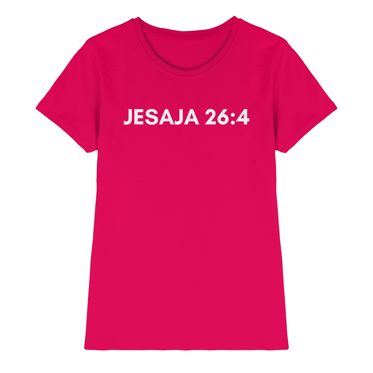 Jesaja 26,4 – Der Herr ist ein ewiger Fels | Christliches Bibelvers Design - Ladies Premium Shirt