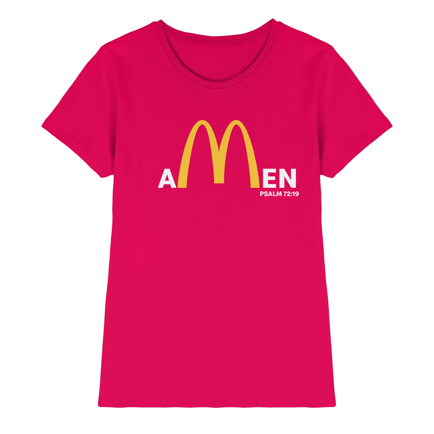 Amen Psalm 72,19 – Christliches Statement Design | Gott sei gepriesen in Ewigkeit - Ladies Premium Shirt