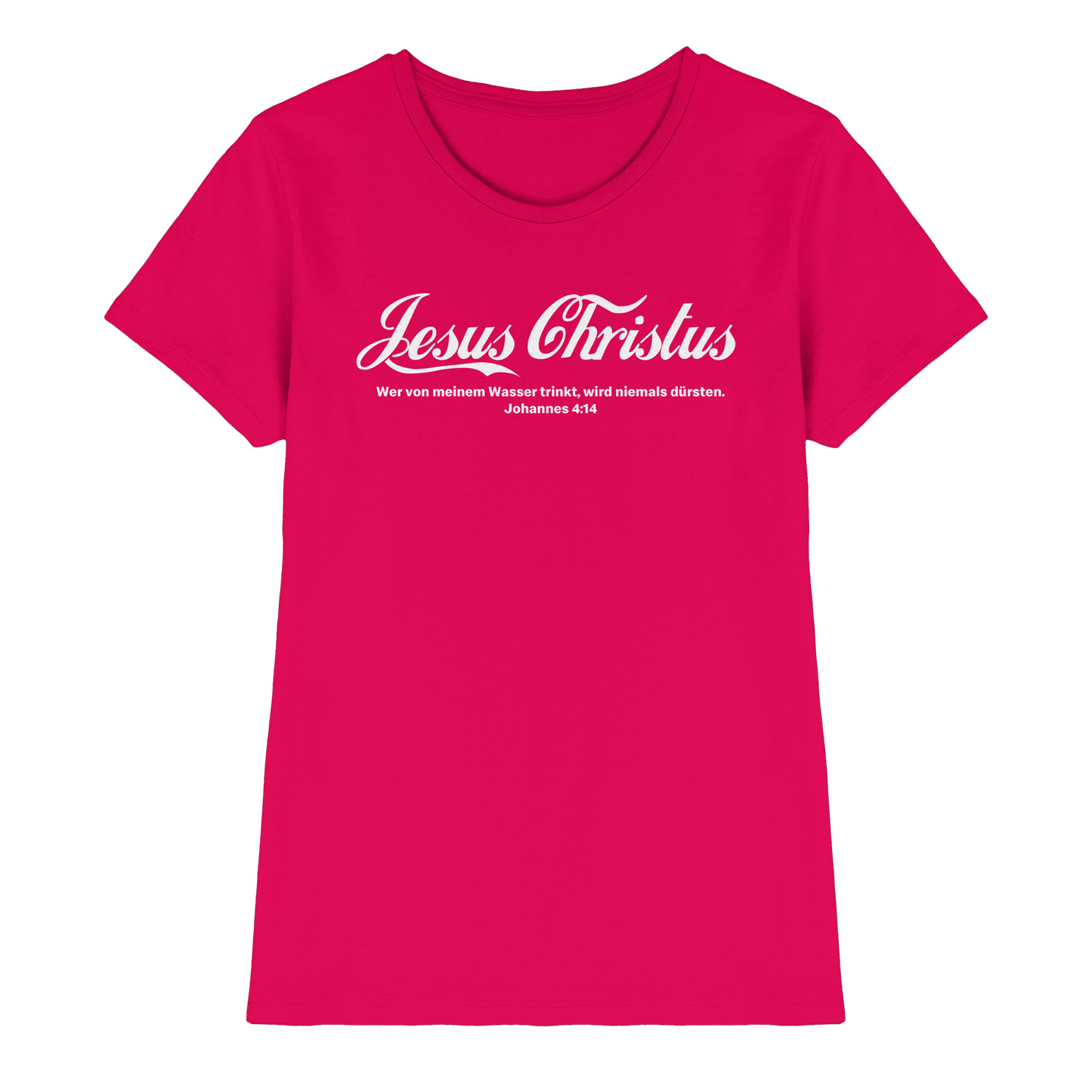 Jesus Christus – Johannes 4,14 | Christliches Statement Design „Lebendiges Wasser“ - Ladies Premium Shirt