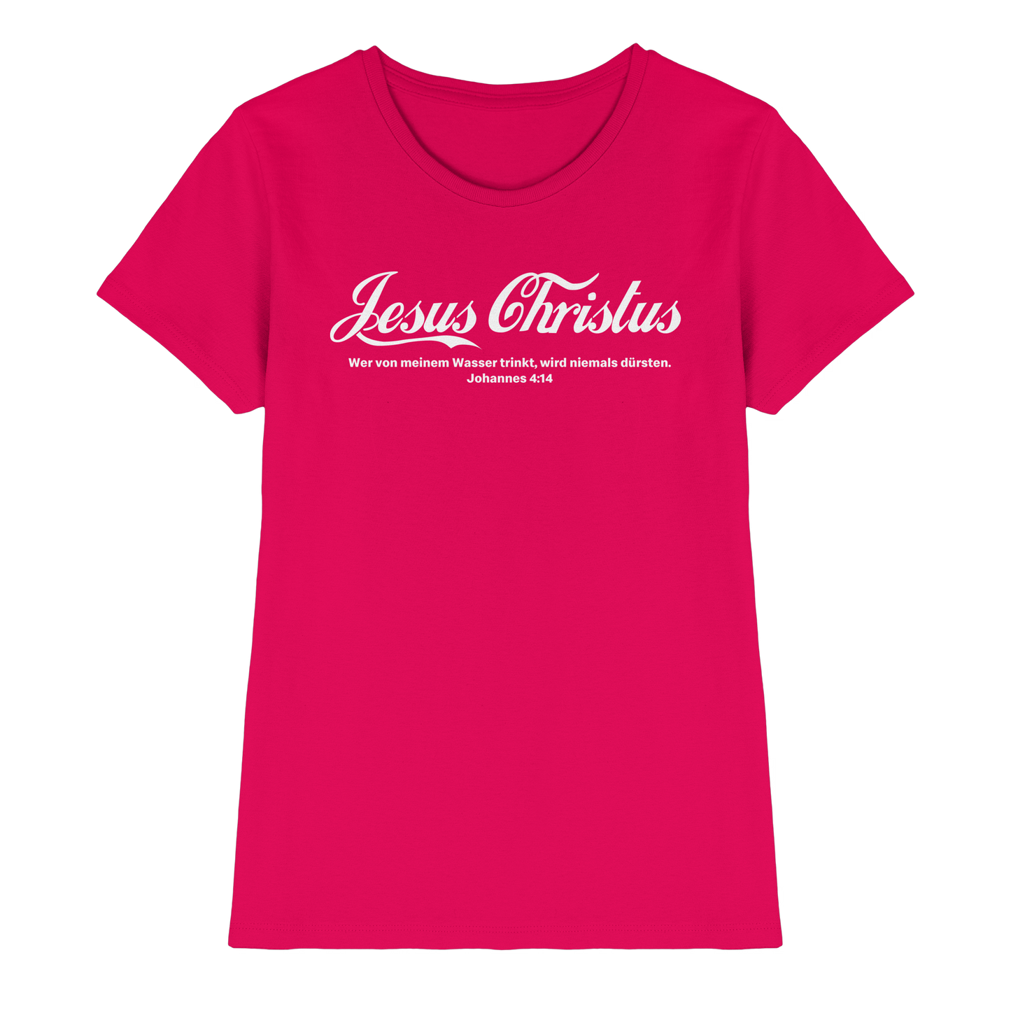 Jesus Christus – Johannes 4,14 | Christliches Statement Design „Lebendiges Wasser“ - Ladies Premium Shirt
