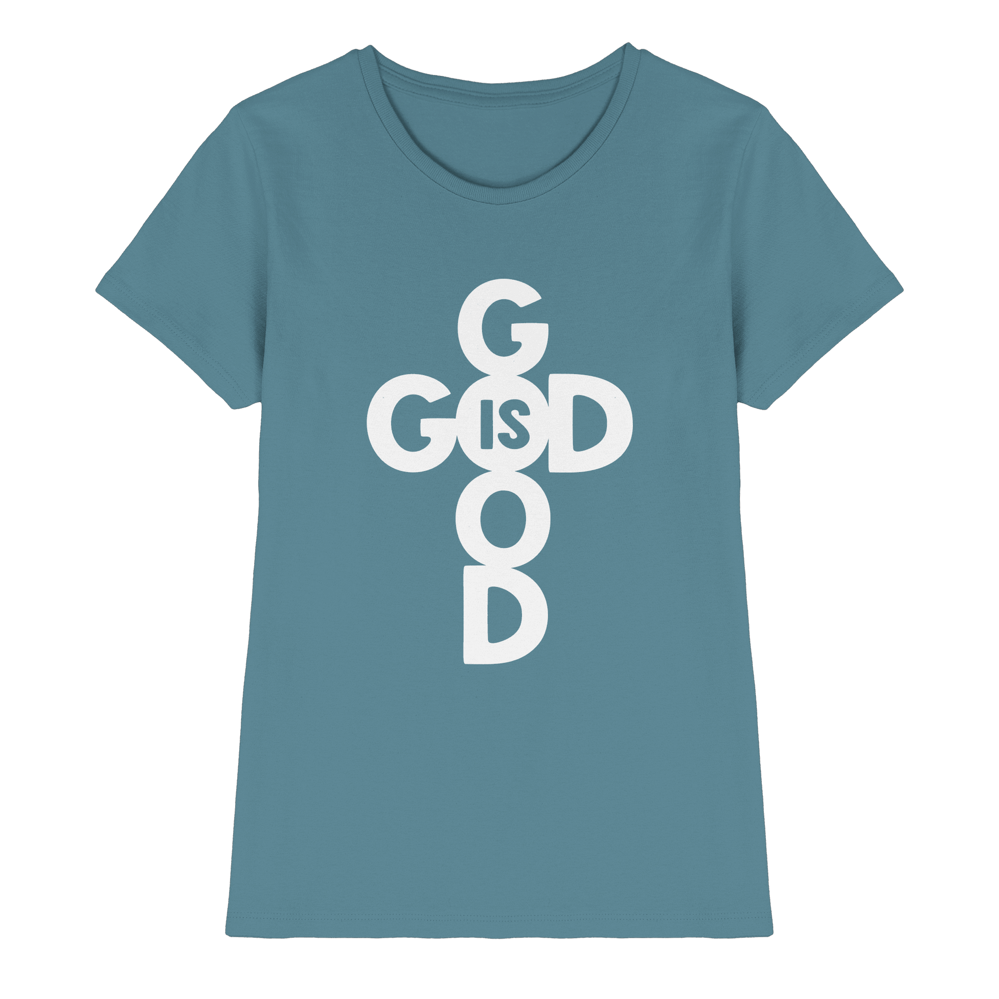 God is Good | Christliche Kleidung & Geschenke im Kreuz-Design - Ladies Premium Shirt