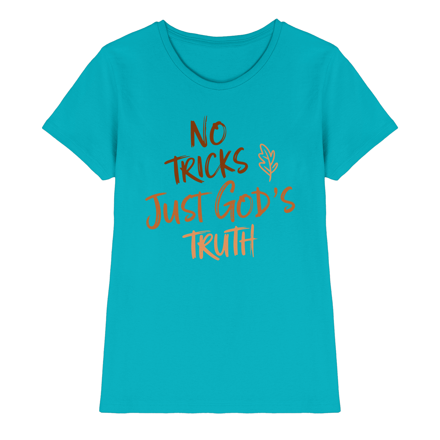 No Tricks – Just God’s Truth | Christliche Kleidung & Geschenke im Retro-Design für Herbst & Halloween - Ladies Premium Shirt