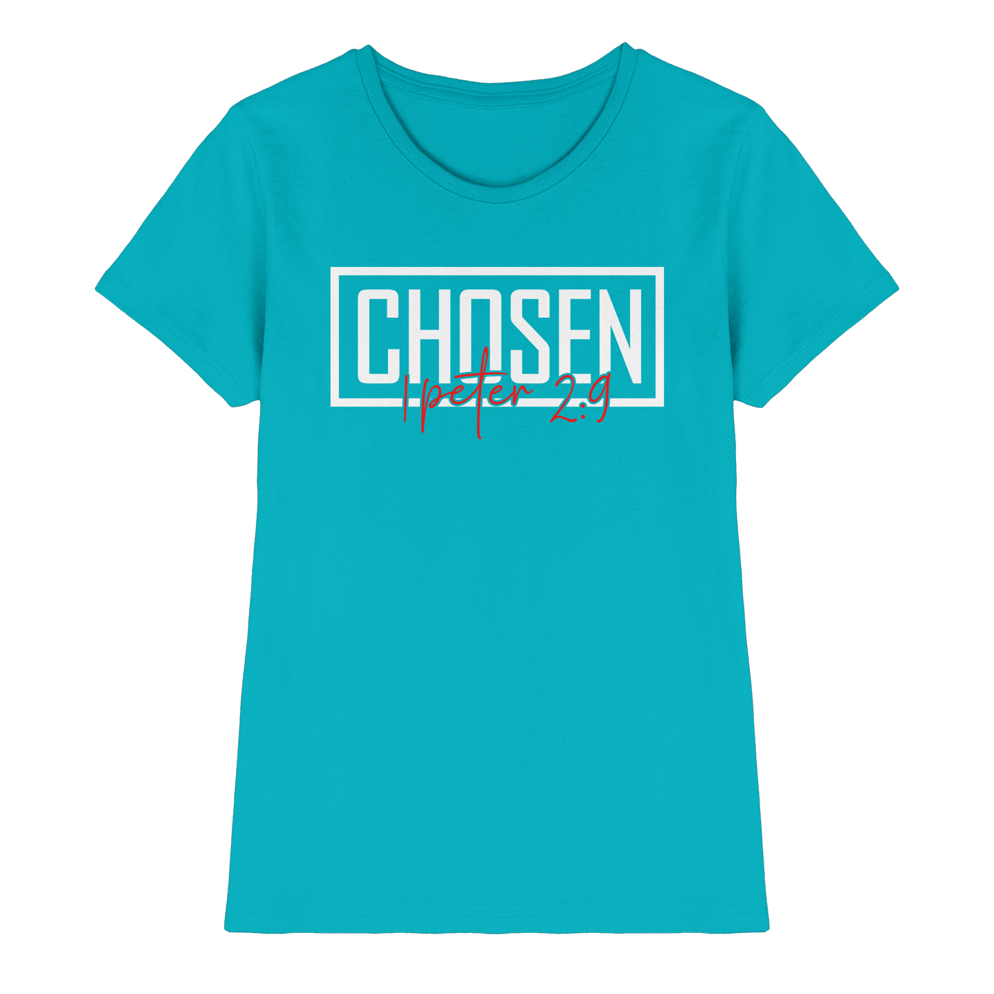 Chosen – 1. Petrus 2:9 – Auserwählt und berufen | Christliche Produkte - Ladies Premium Shirt