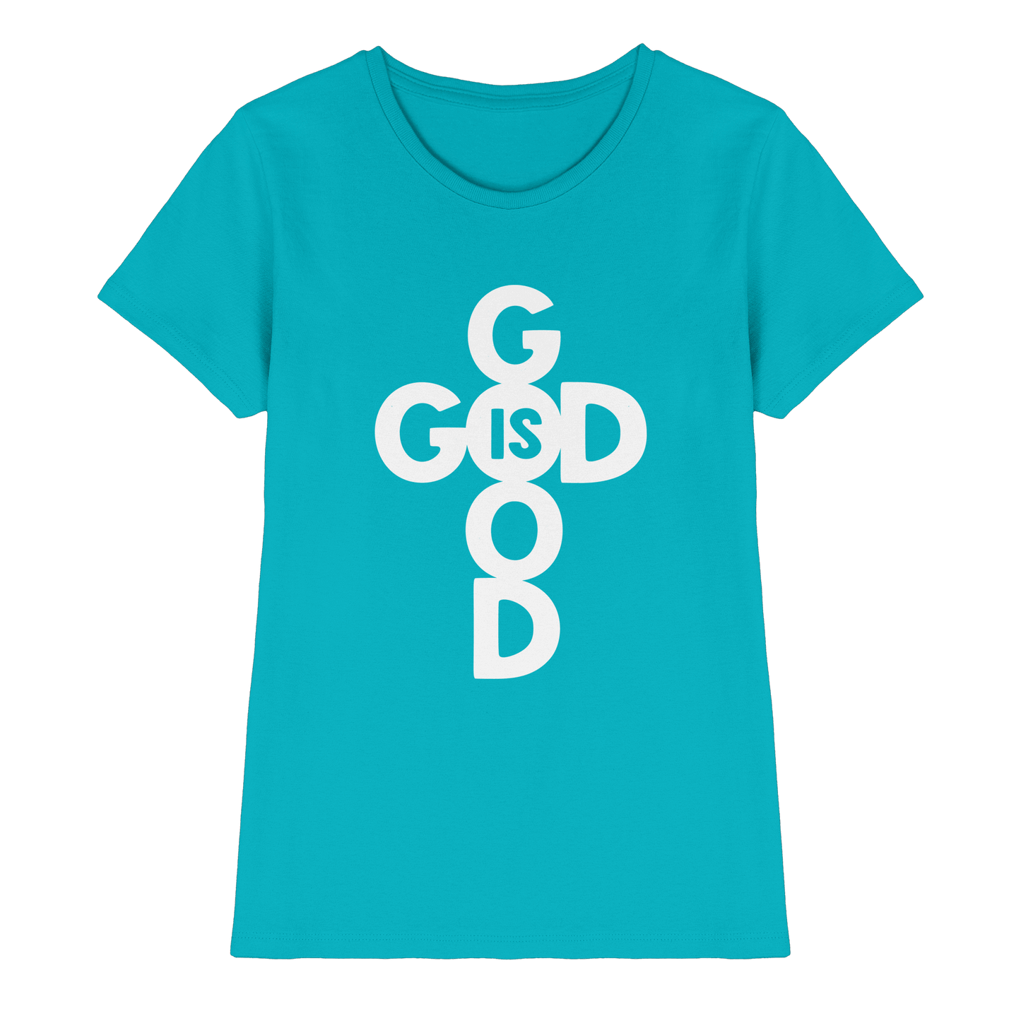 God is Good | Christliche Kleidung & Geschenke im Kreuz-Design - Ladies Premium Shirt
