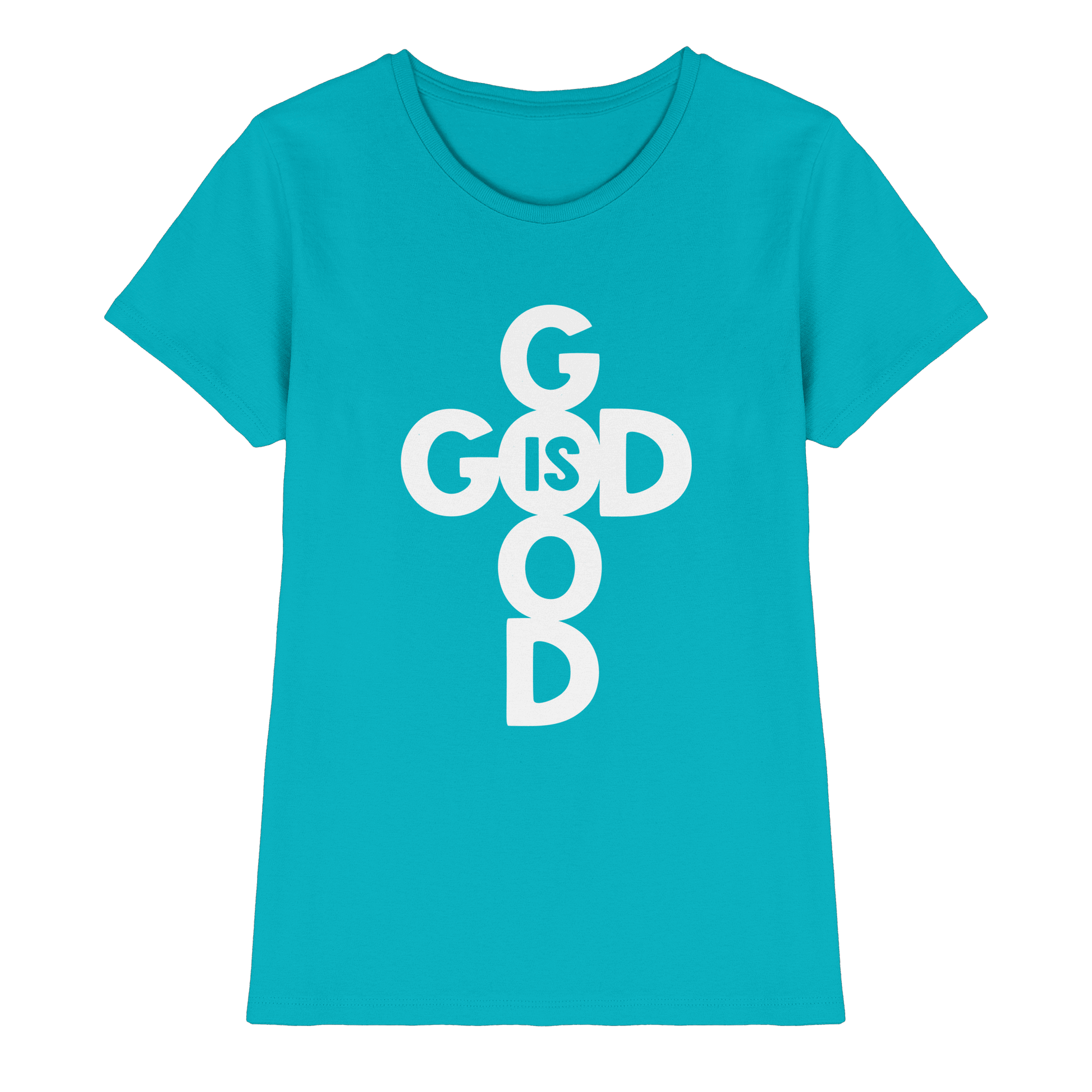 God is Good | Christliche Kleidung & Geschenke im Kreuz-Design - Ladies Premium Shirt