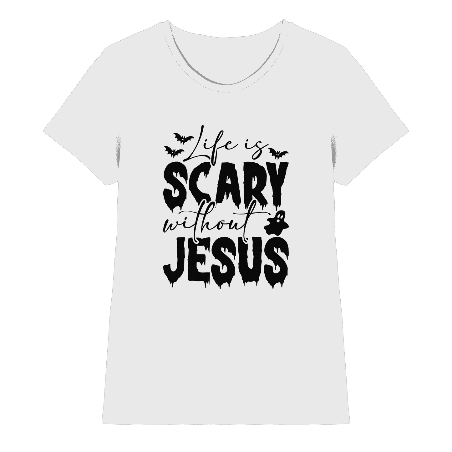Life is Scary without Jesus - Christliche Kleidung & Geschenke - Ladies Premium Shirt