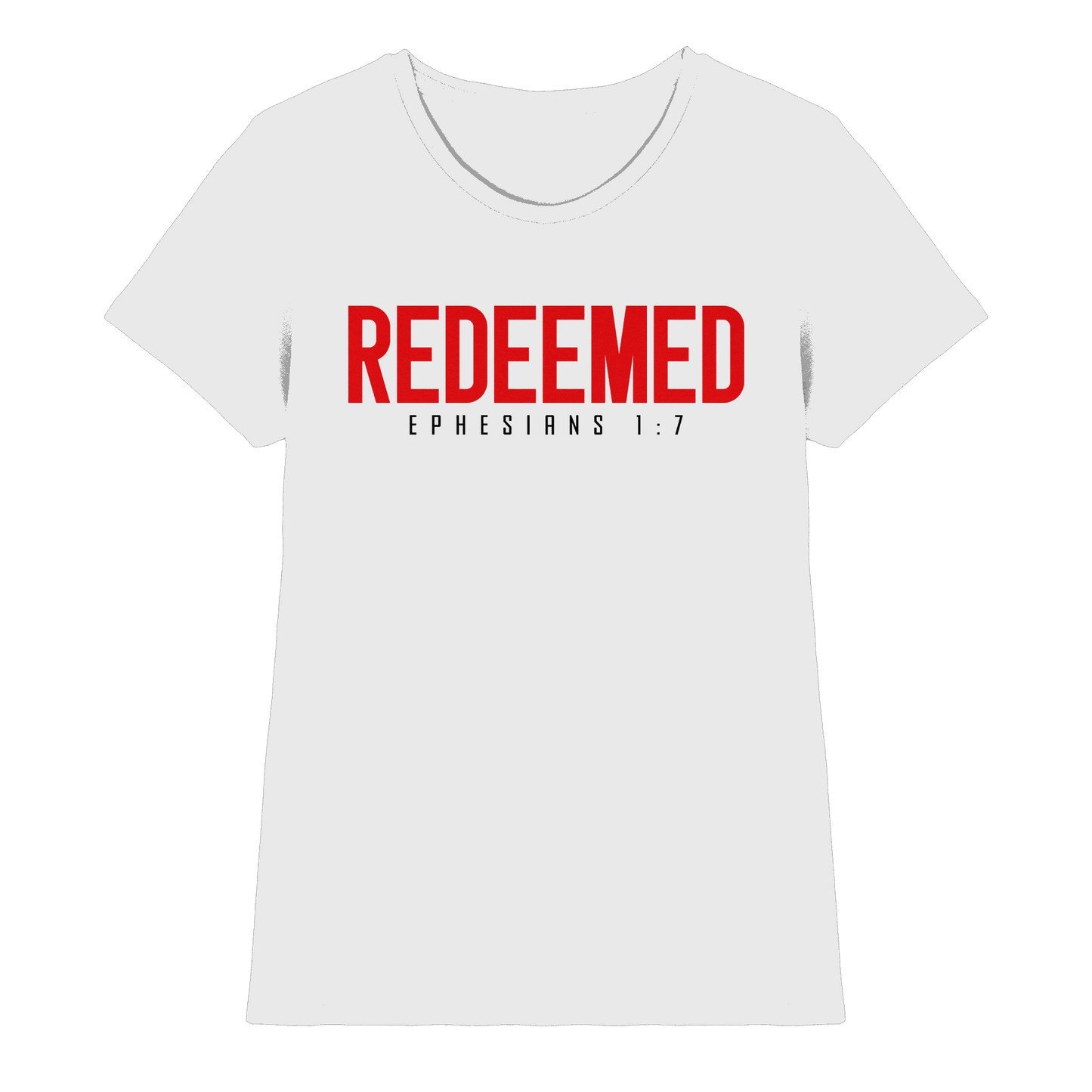 Redeemed – Ephesians 1:7 – Erlöst durch sein Blut | Christliche Produkte - Ladies Premium Shirt
