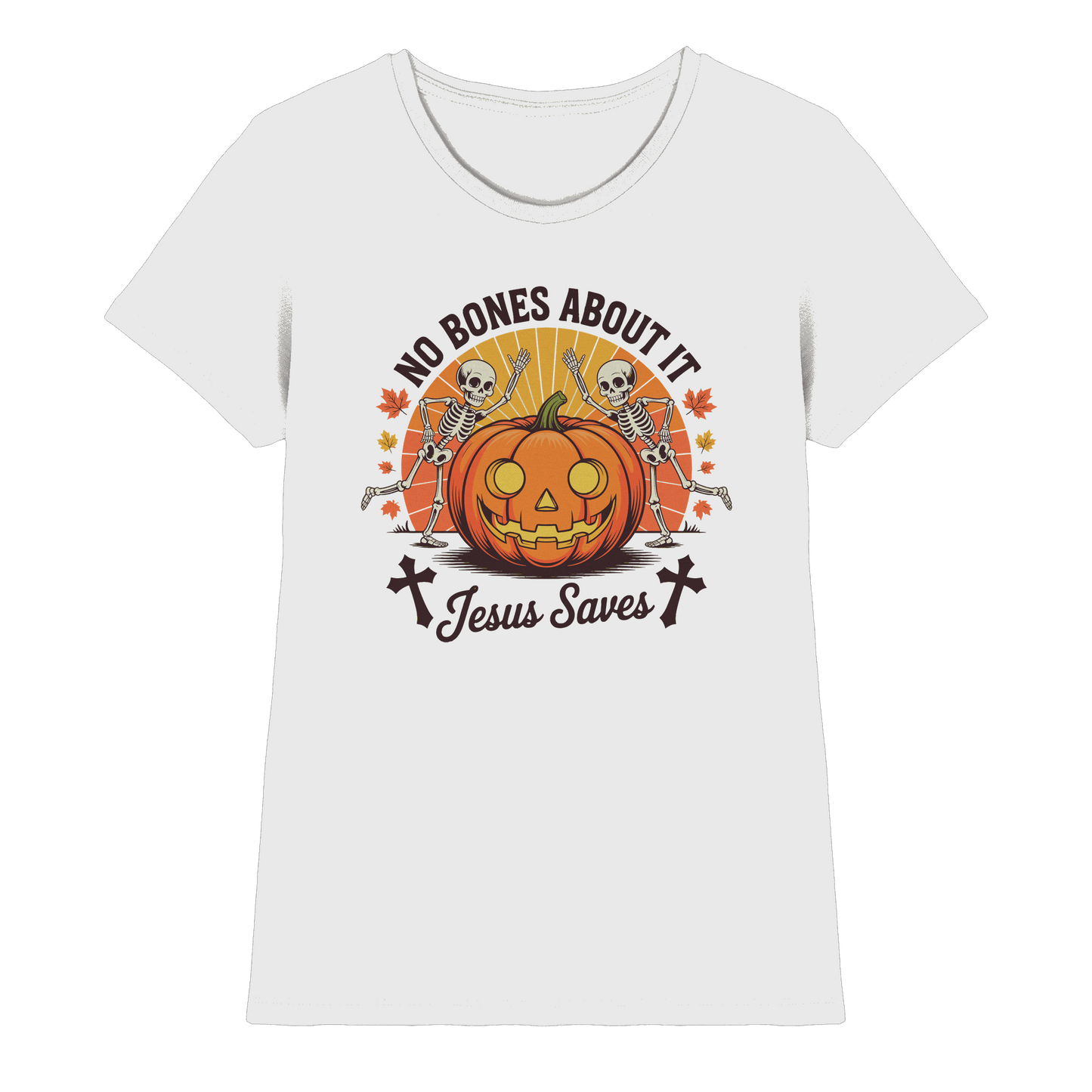 No Bones About It – Jesus Saves | Christliche Kleidung & Geschenke zu Halloween - Ladies Premium Shirt
