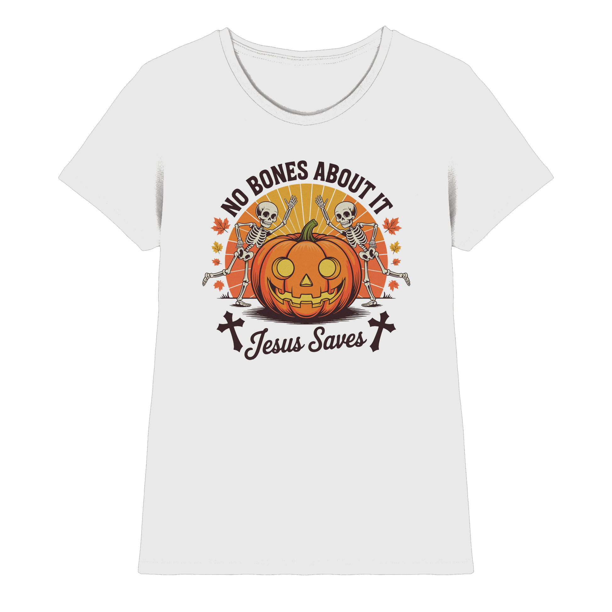 No Bones About It – Jesus Saves | Christliche Kleidung & Geschenke zu Halloween - Ladies Premium Shirt