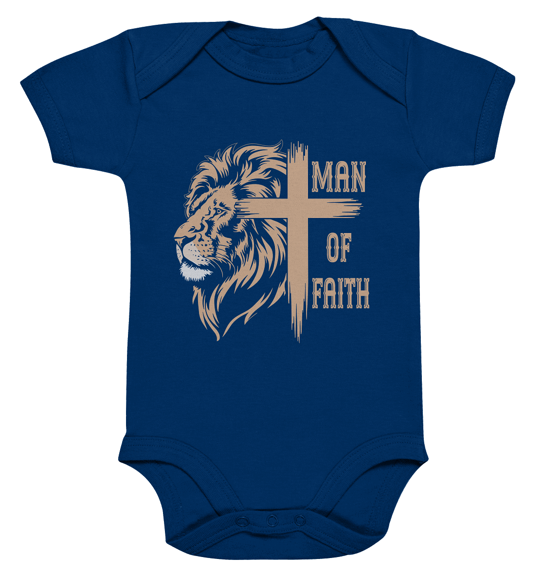 Man of Faith | Christliche Designs - Organic Baby Bodysuit