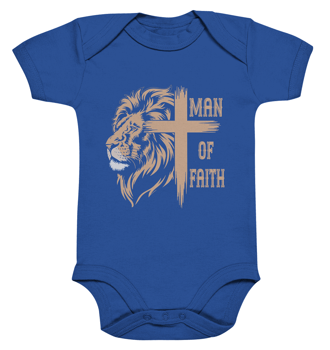 Man of Faith | Christliche Designs - Organic Baby Bodysuit