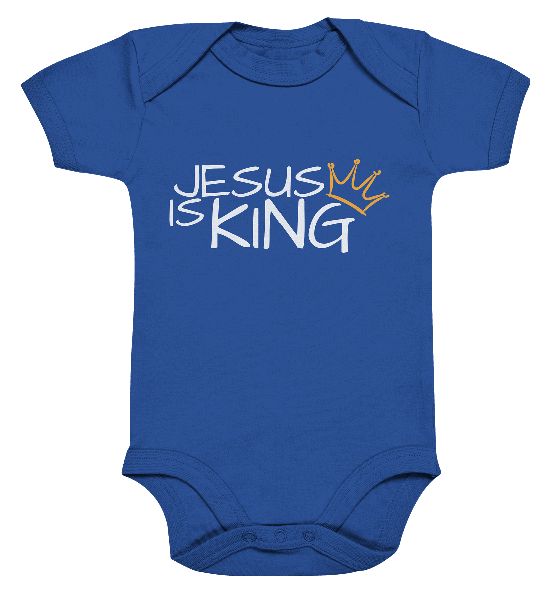Jesus is King – Eine kraftvolle Botschaft des Glaubens | Christliche Kleidung - Organic Baby Bodysuit