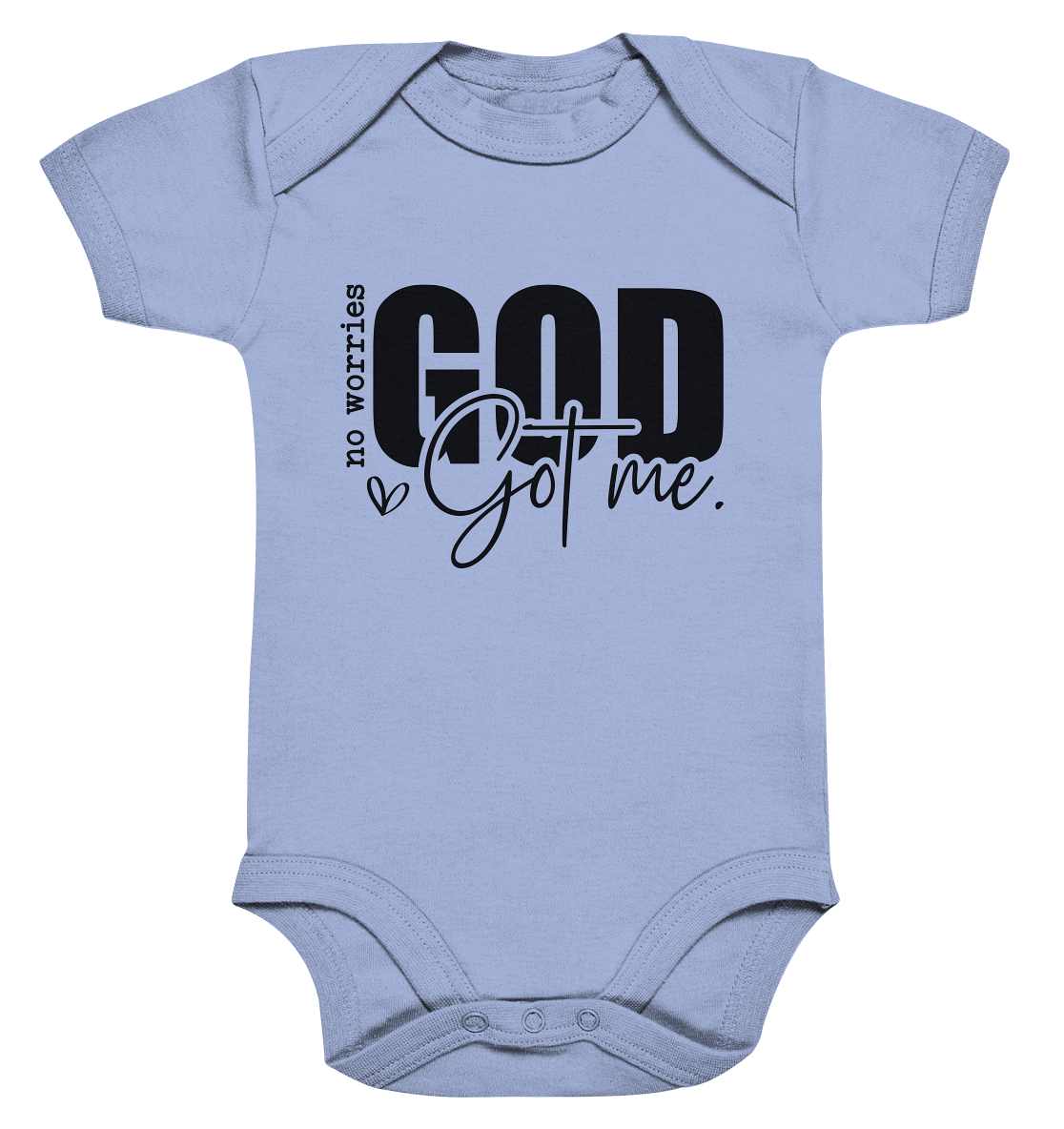 Keine Sorgen, Gott hält mich fest - Organic Baby Bodysuit