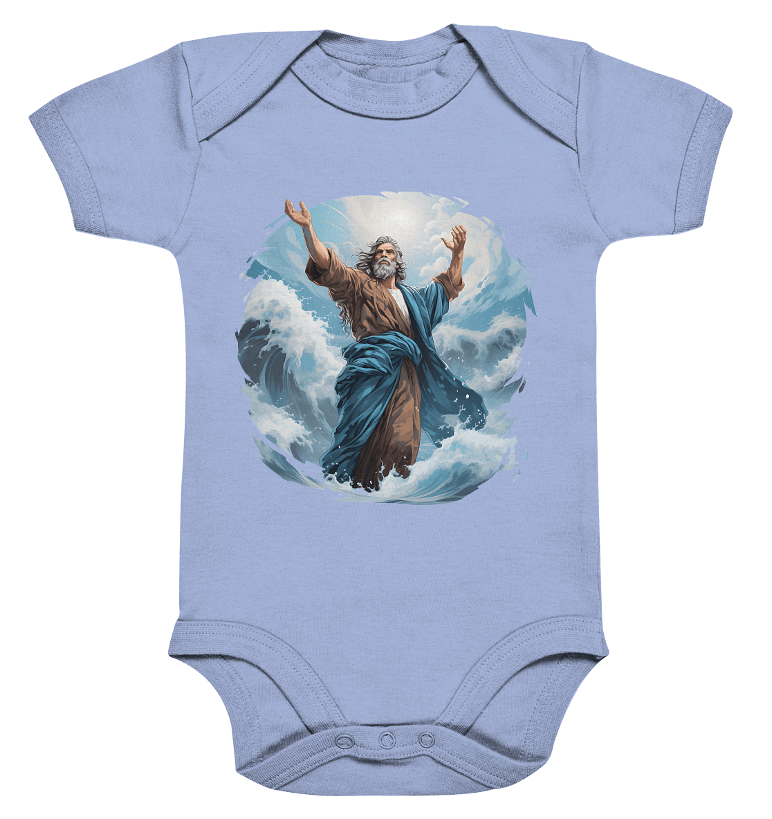 Moses – Glaube, der das Meer teilt | Christliche Kleidung - Organic Baby Bodysuit
