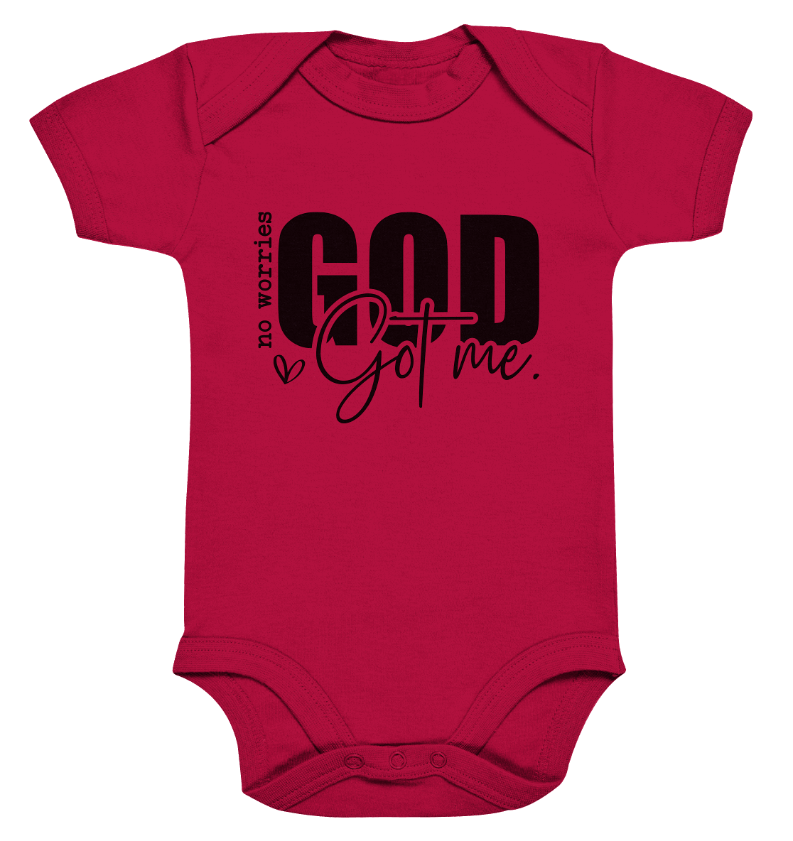 Keine Sorgen, Gott hält mich fest - Organic Baby Bodysuit