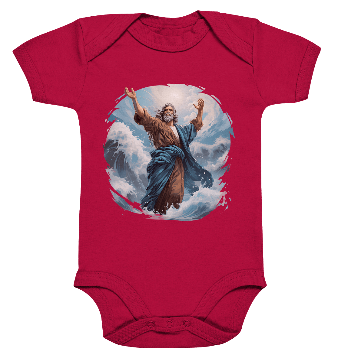 Moses – Glaube, der das Meer teilt | Christliche Kleidung - Organic Baby Bodysuit