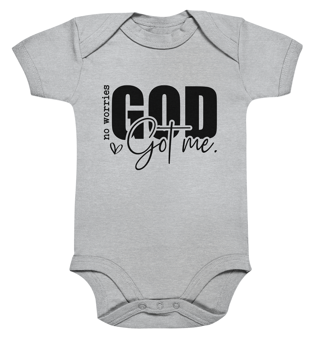 Keine Sorgen, Gott hält mich fest - Organic Baby Bodysuit