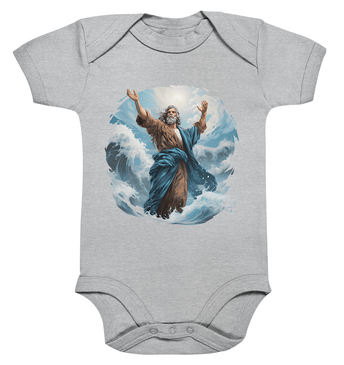 Moses – Glaube, der das Meer teilt | Christliche Kleidung - Organic Baby Bodysuit