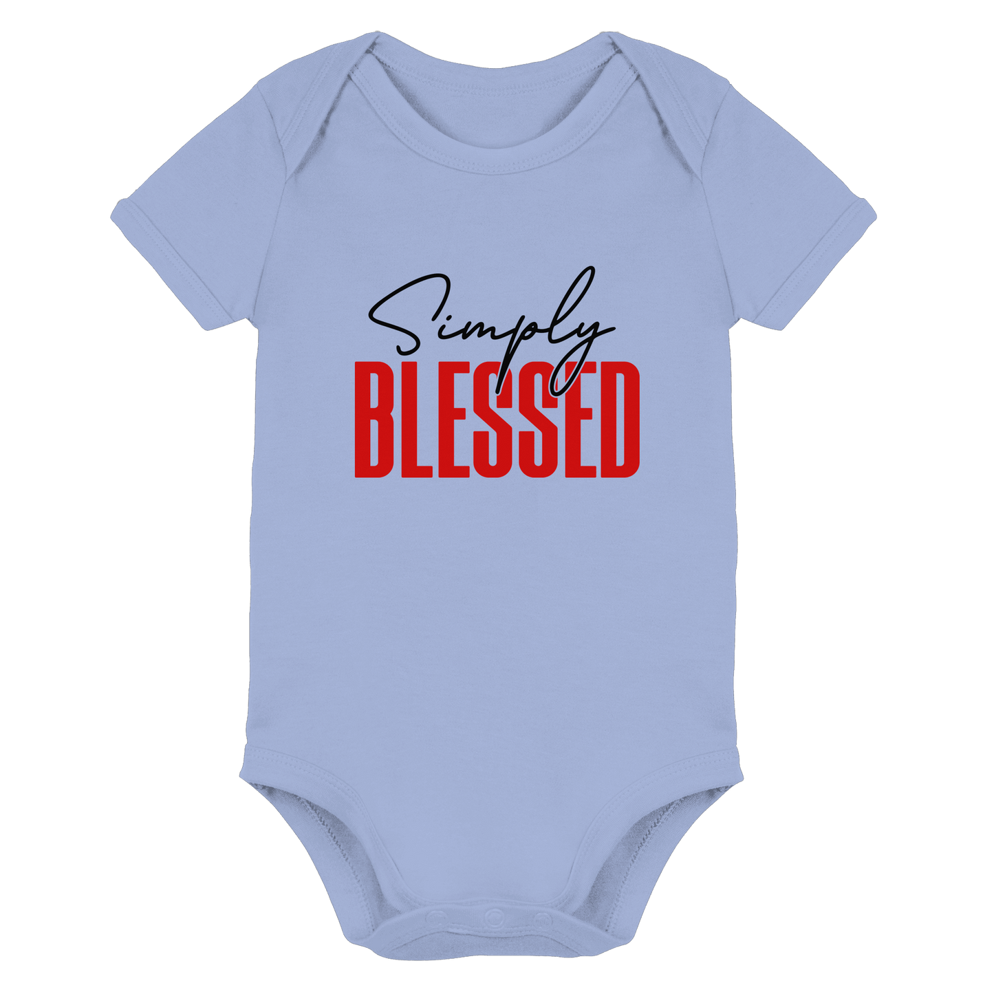 Simply Blessed | Christliches Design mit klarer Botschaft - Organic Baby Bodysuit