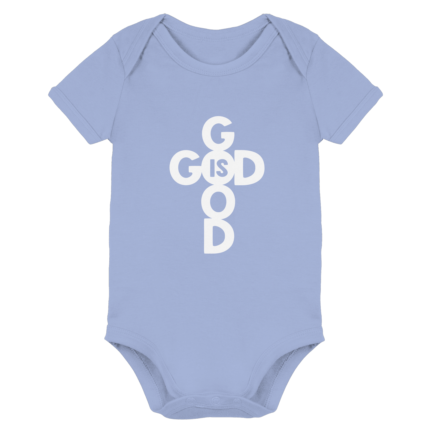 God is Good | Christliche Kleidung & Geschenke im Kreuz-Design - Organic Baby Bodysuit