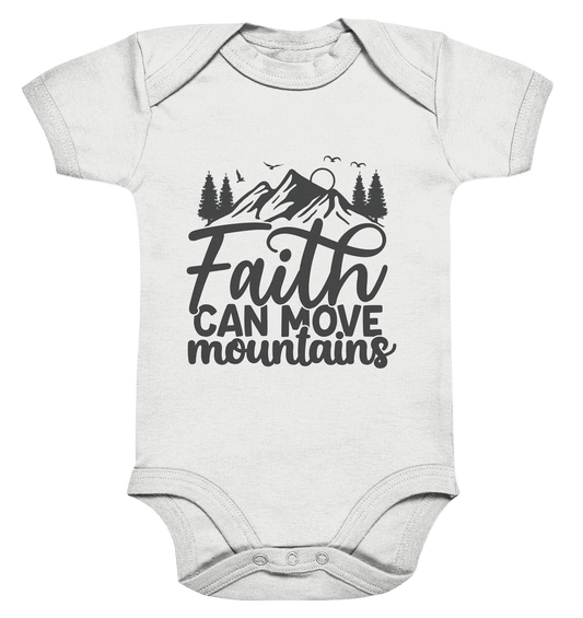 Glaube versetzt Berge - Organic Baby Bodysuit