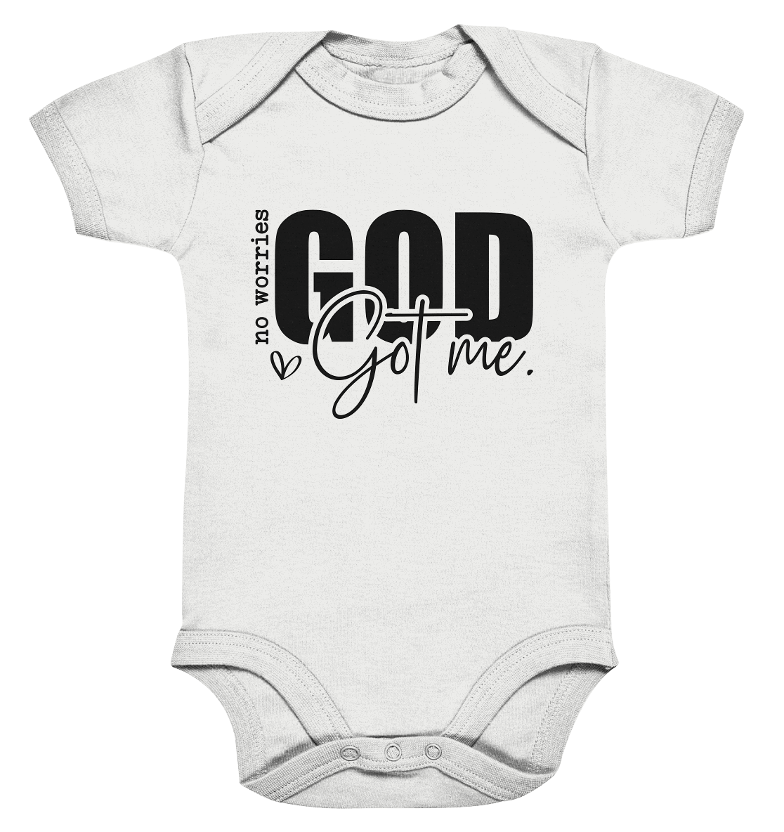 Keine Sorgen, Gott hält mich fest - Organic Baby Bodysuit
