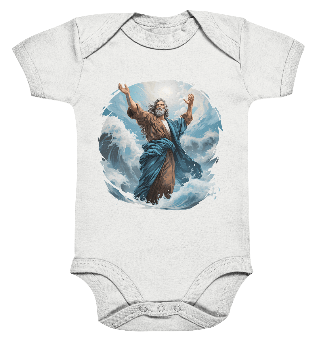 Moses – Glaube, der das Meer teilt | Christliche Kleidung - Organic Baby Bodysuit