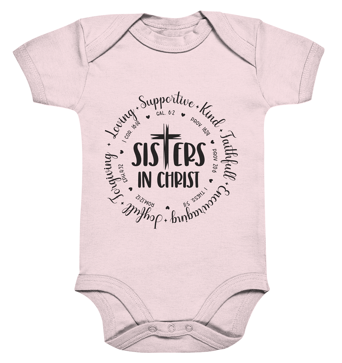 Sisters in Christ - Organic Baby Bodysuit