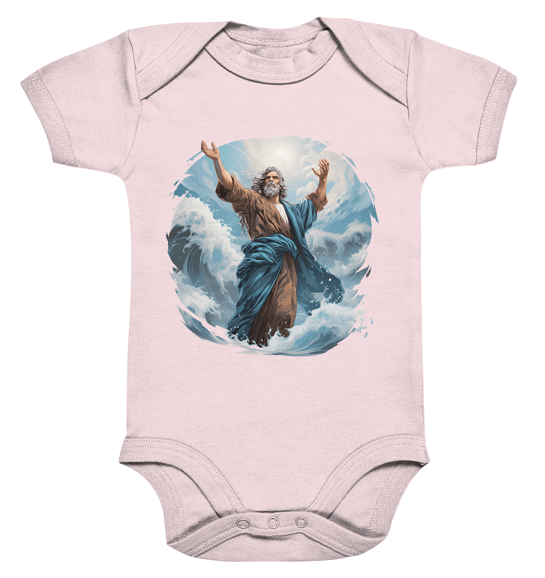 Moses – Glaube, der das Meer teilt | Christliche Kleidung - Organic Baby Bodysuit