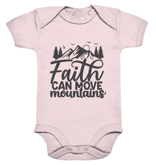 Glaube versetzt Berge - Organic Baby Bodysuit