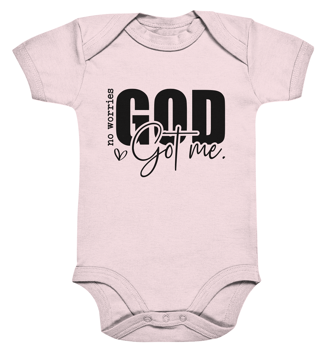 Keine Sorgen, Gott hält mich fest - Organic Baby Bodysuit