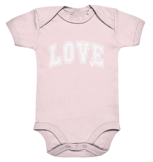 "Love" – das Design, das Herzen spricht! - Organic Baby Bodysuit