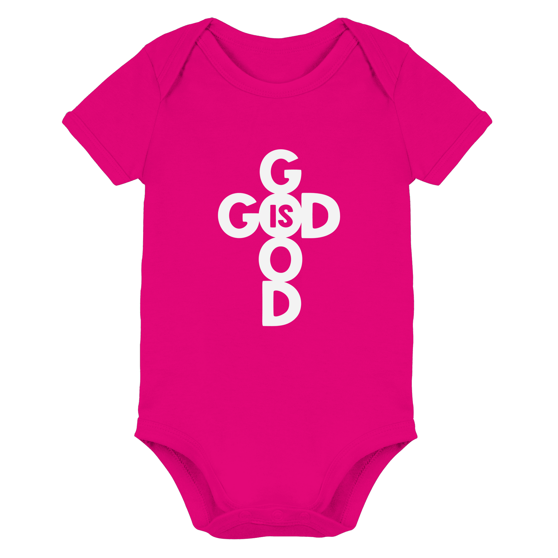 God is Good | Christliche Kleidung & Geschenke im Kreuz-Design - Organic Baby Bodysuit