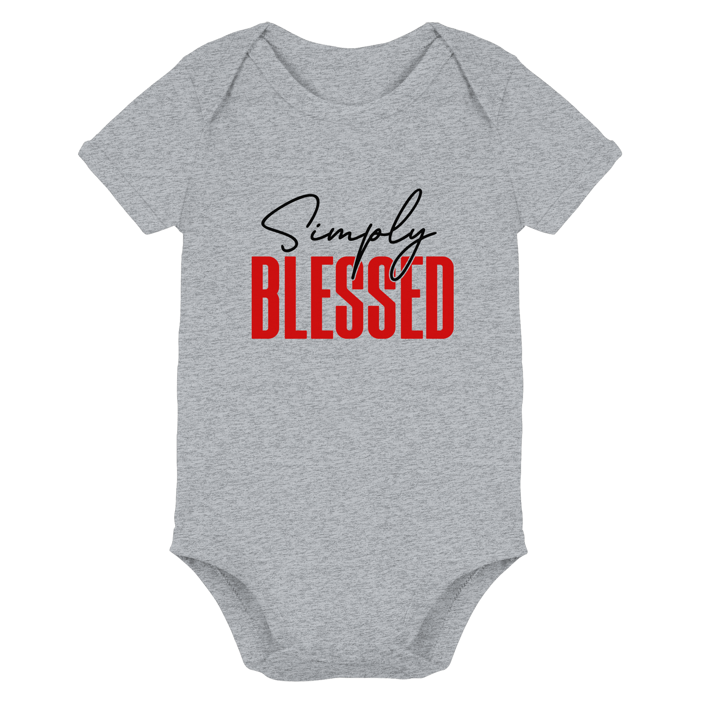 Simply Blessed | Christliches Design mit klarer Botschaft - Organic Baby Bodysuit