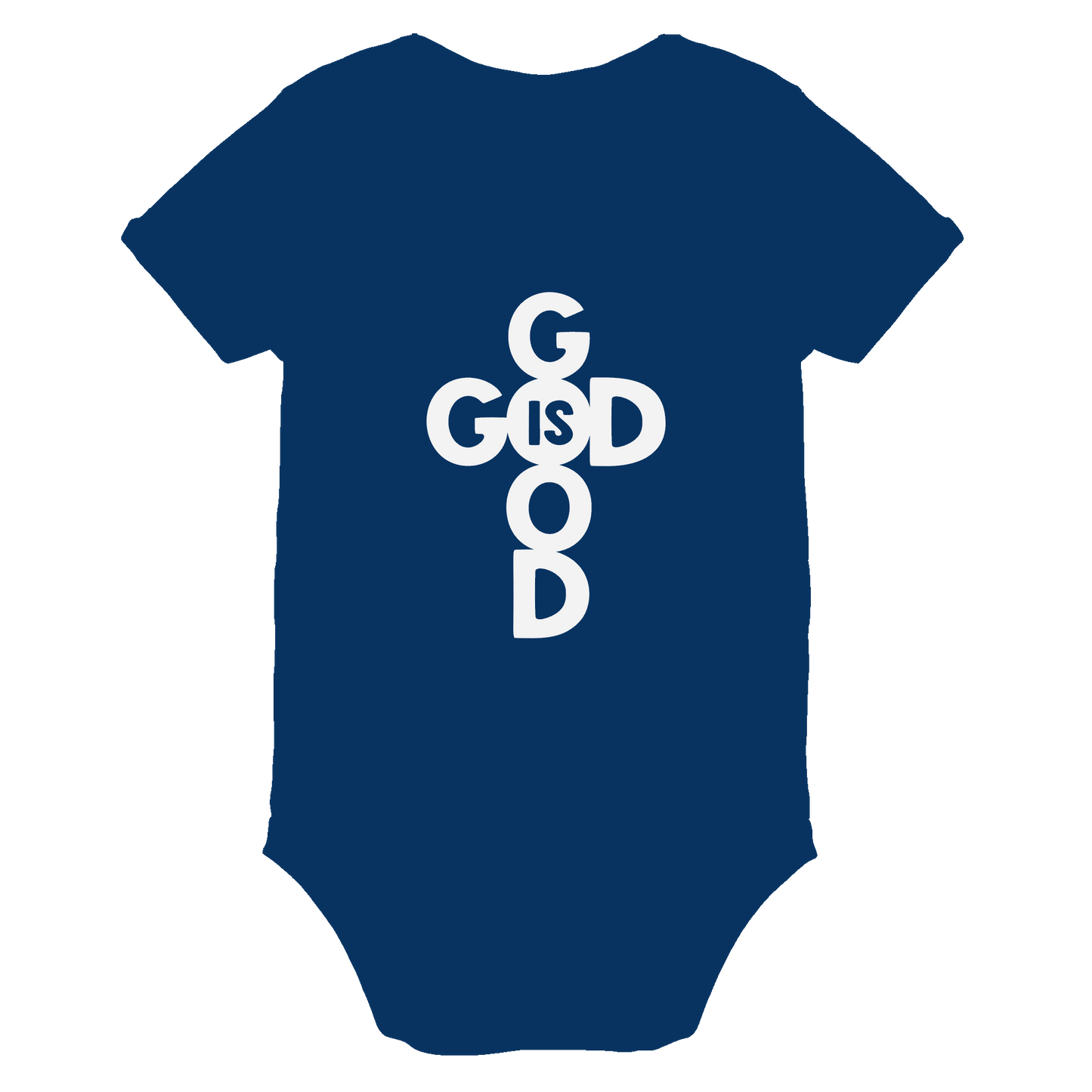 God is Good | Christliche Kleidung & Geschenke im Kreuz-Design - Organic Baby Bodysuit