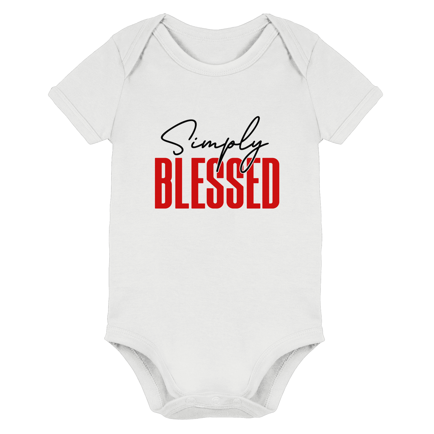 Simply Blessed | Christliches Design mit klarer Botschaft - Organic Baby Bodysuit