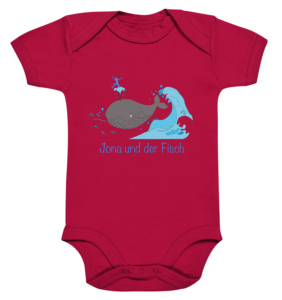 Jona und der Fisch - Organic Baby Bodysuite