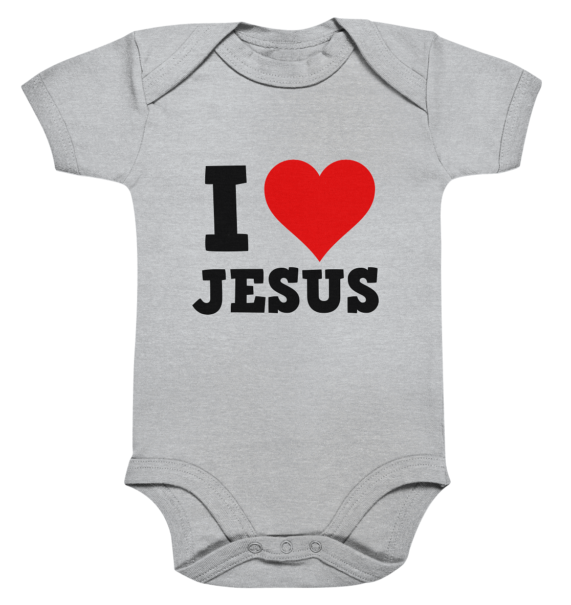 I Love Jesus - Organic Baby Bodysuite