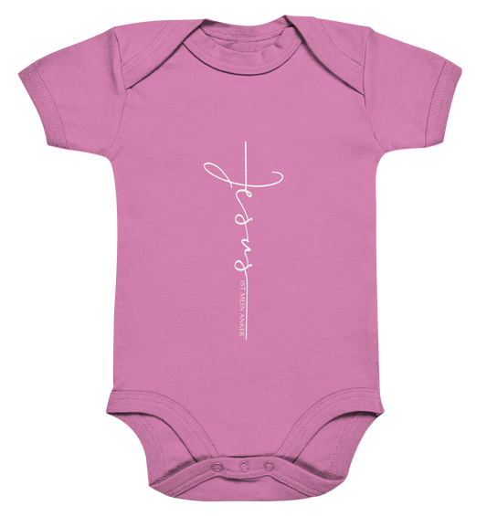 Jesus is my anchor - Organic Baby Bodysuite