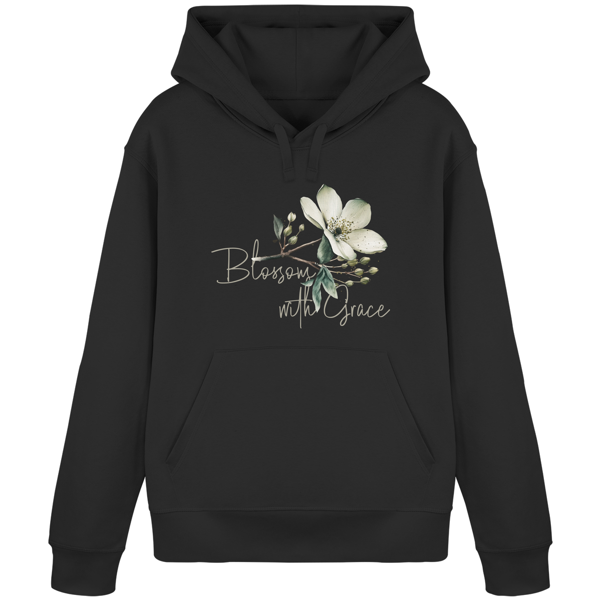 Blossom with Grace - Organic Basic Hoodie