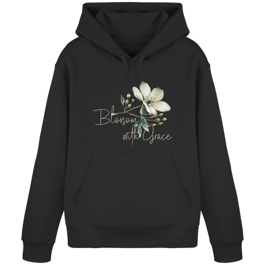 Blossom with Grace - Organic Basic Hoodie