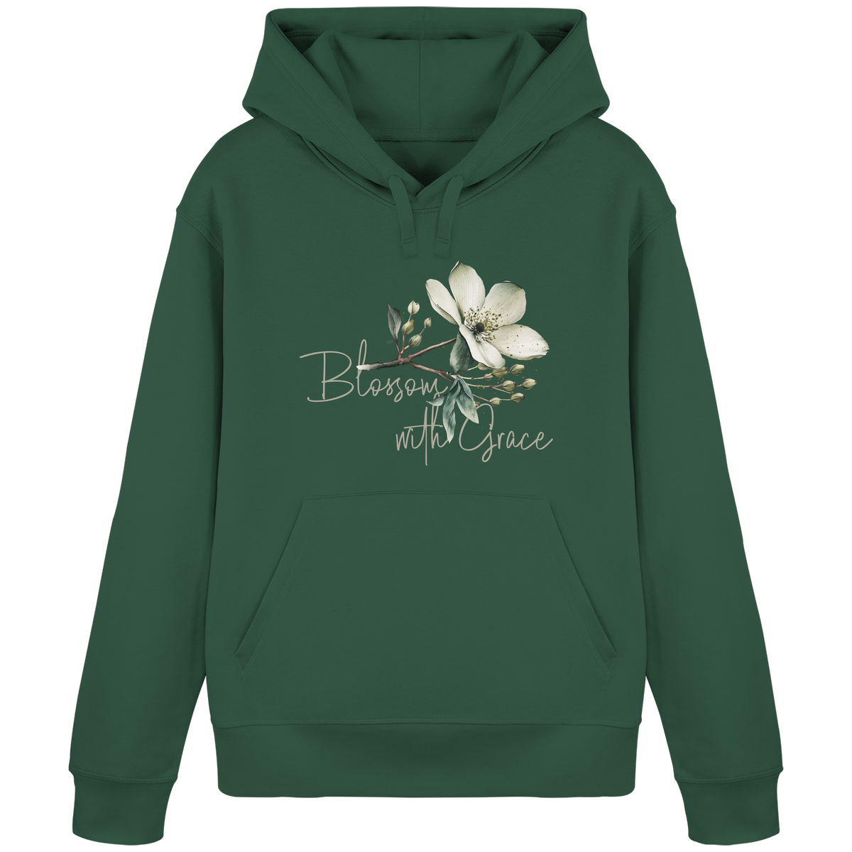 Blossom with Grace - Organic Basic Hoodie