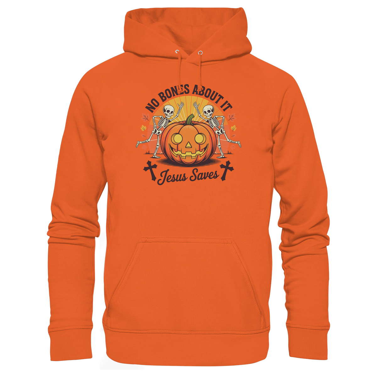 No Bones About It – Jesus Saves | Christliche Kleidung & Geschenke zu Halloween - Organic Basic Hoodie - GfoitMa