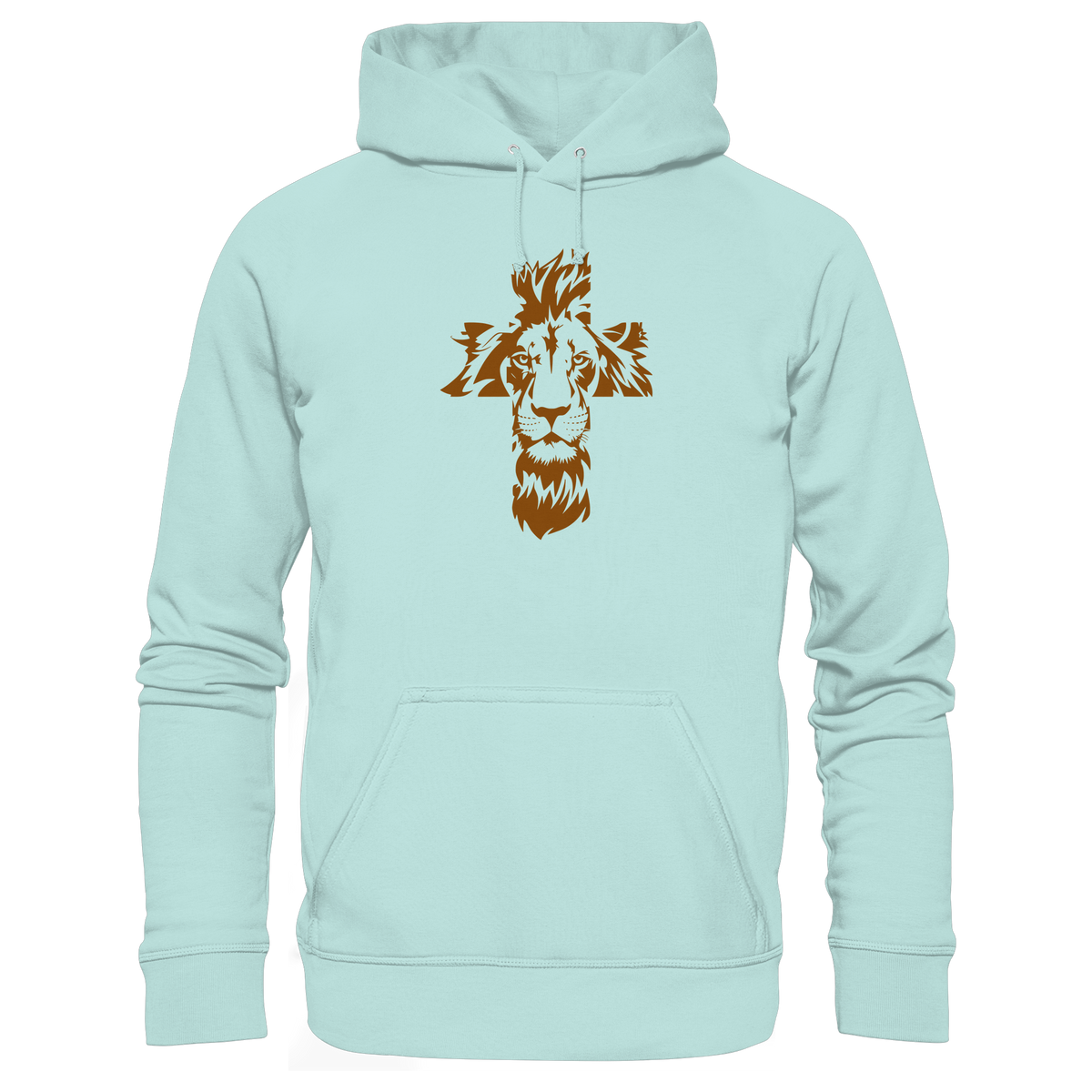 Im Zeichen des Löwen – Fest verwurzelt im Glauben | Christliche Kleidung - Organic Basic Hoodie - GfoitMa